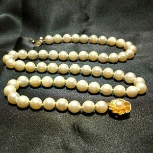 All Natural Vintage Saltwater Pearl Necklace